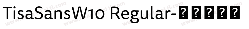 TisaSansW10 Regular字体转换